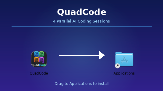 Drag QuadCode to Applications